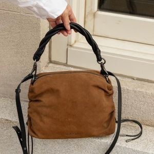 Dolce Vita Preston Handbag in Brown Nubuck